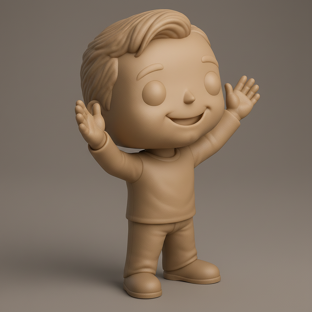 face anatomy 3d model-create 3d face model from photo_Print Your Own Happy Boy: Adorable Desk Decor!