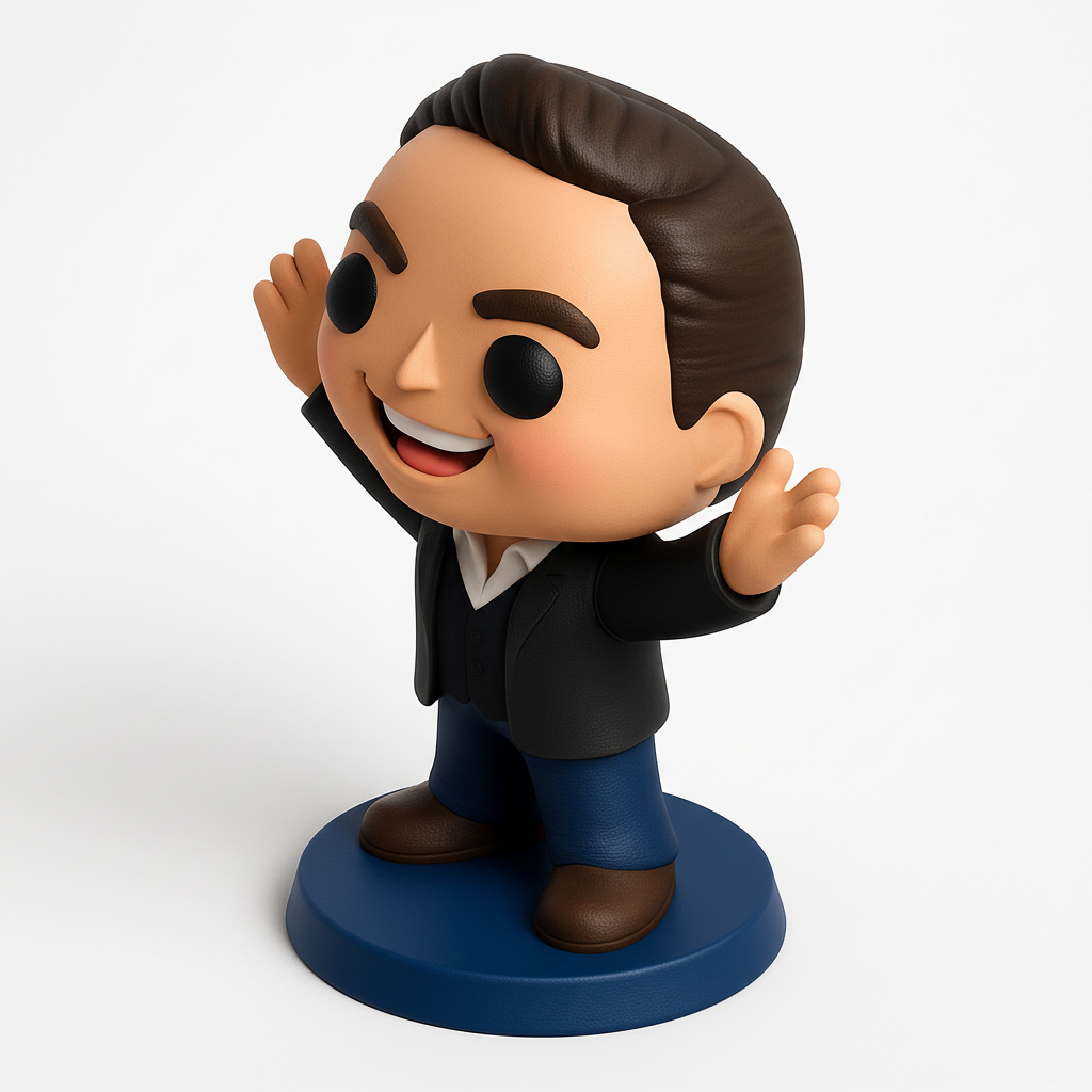 face anatomy 3d model-create 3d face model from photo_Enthusiastic Pop-Style Collectible Figure