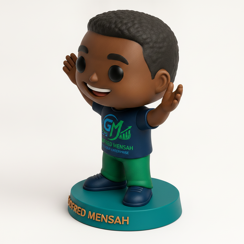 face anatomy 3d model-create 3d face model from photo_Inspiring Godfred Mensah Collectible Desk Figure