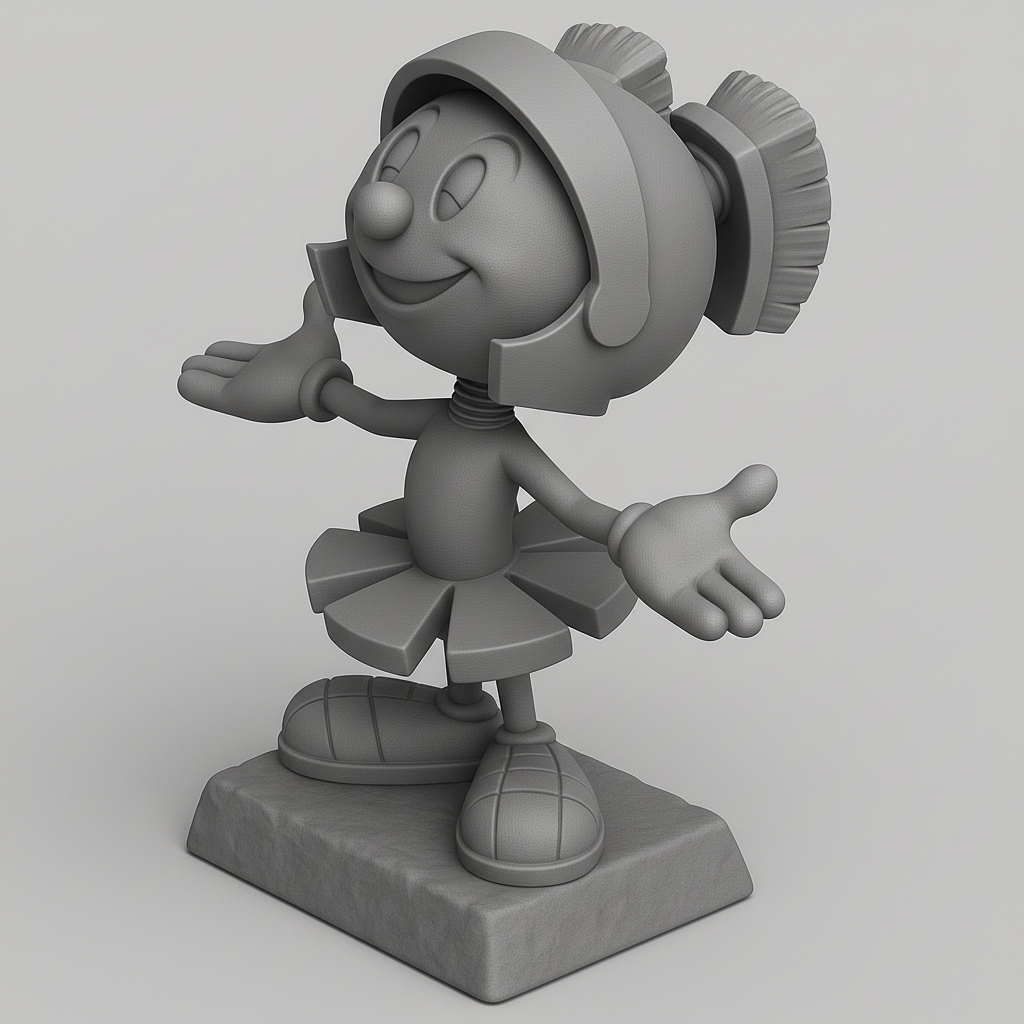 face anatomy 3d model-create 3d face model from photo_Charming Character Figurine for Fun Displays