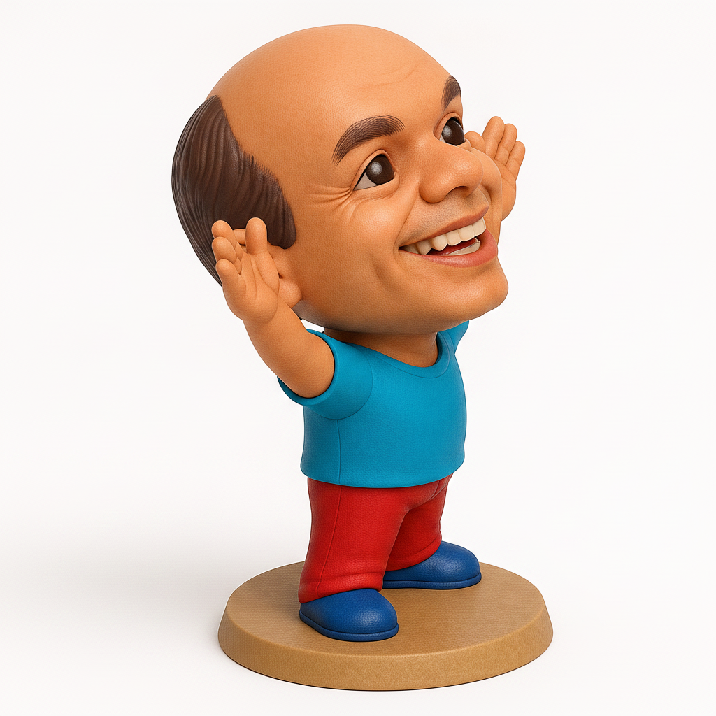 face anatomy 3d model-create 3d face model from photo_Happy Caricature Figurine: Welcome & Celebrate!