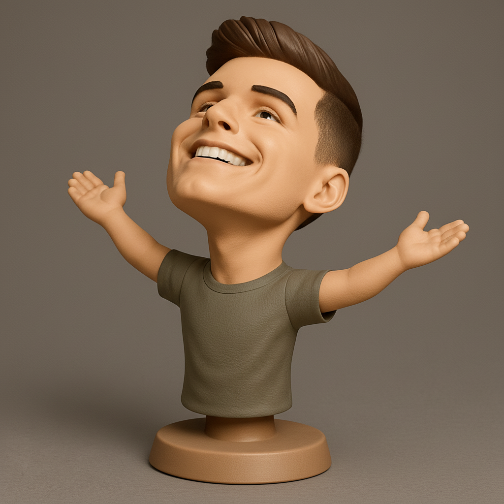 face anatomy 3d model-create 3d face model from photo_Uplifting Figure: Celebrate Success & Joy!