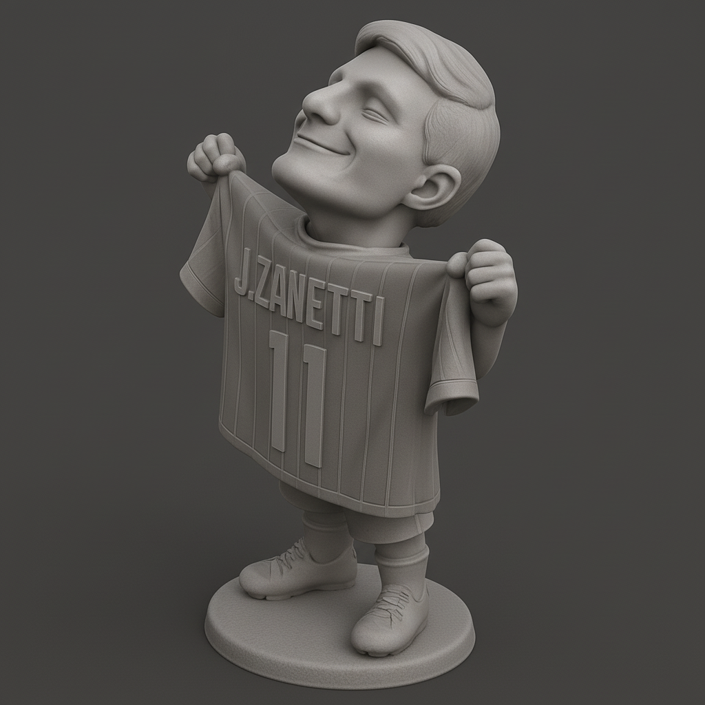 face anatomy 3d model-create 3d face model from photo_Zanetti #11 Chibi Hero - Celebrate Your Football Idol