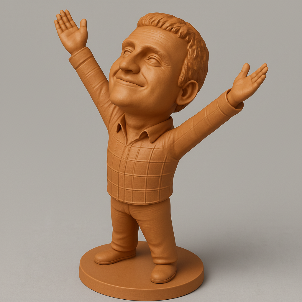 face anatomy 3d model-create 3d face model from photo_Embrace Joy: Uplifting Figure with Open Arms