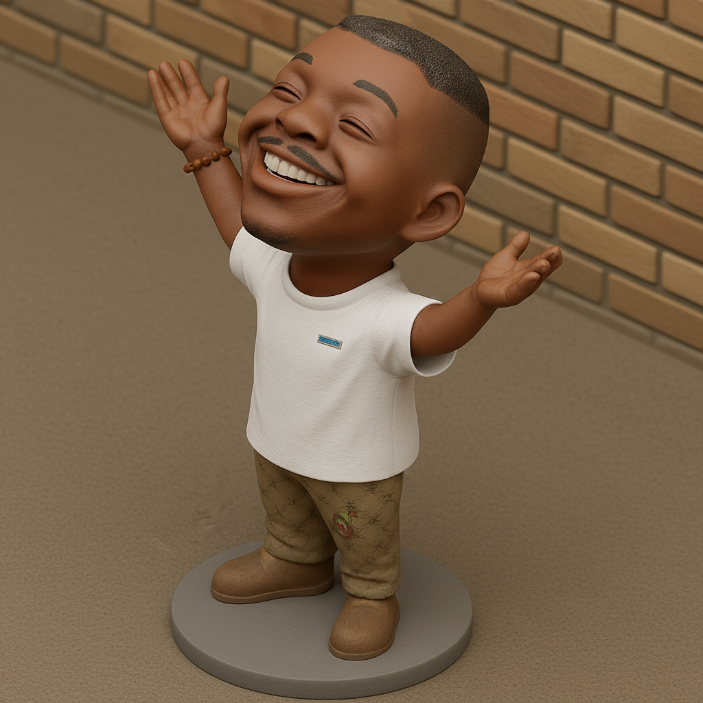 face anatomy 3d model-create 3d face model from photo_Joyful Bobblehead Figurine: Spread Happiness on Your Desk!