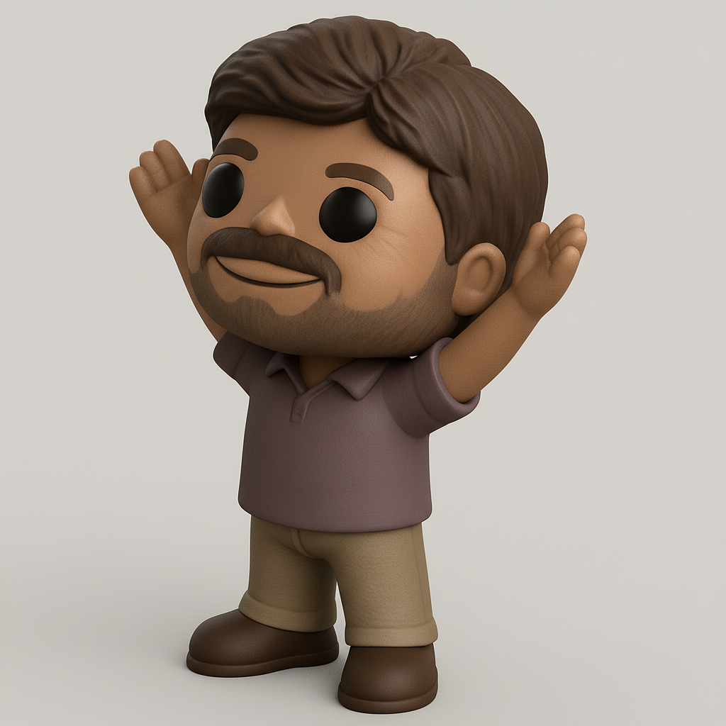 face anatomy 3d model-create 3d face model from photo_Print Your Own Happy Waving Desk Companion!