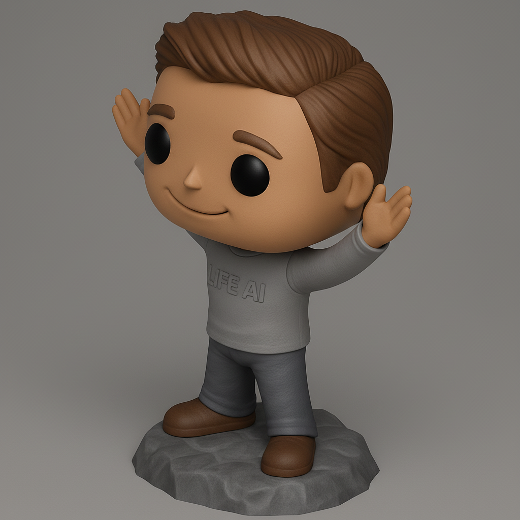 face to 3d model ai-3D portrait printing from photo_Print Your Funko Style 'LIFE AI' Enthusiast!