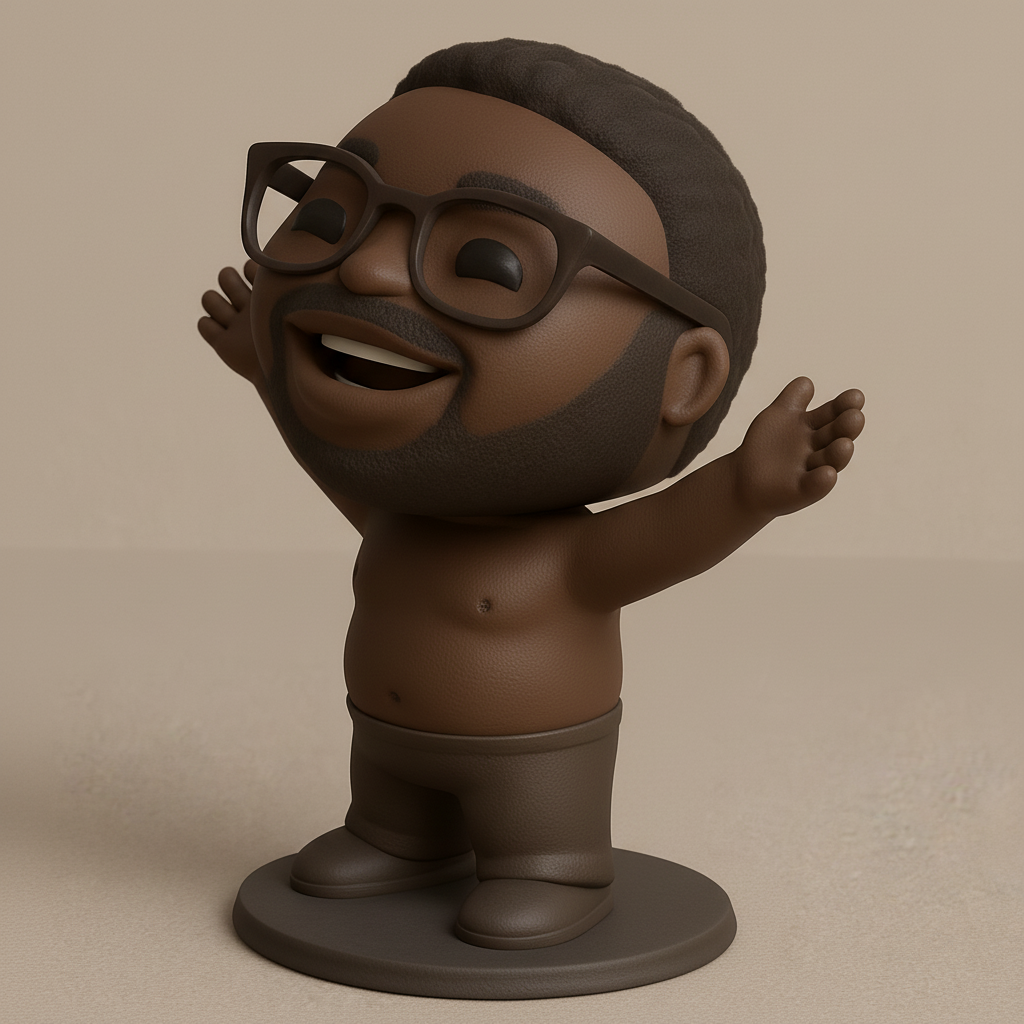 face anatomy 3d model-create 3d face model from photo_Joyful Buddy Desk Figure: Spread Smiles & Good Vibes