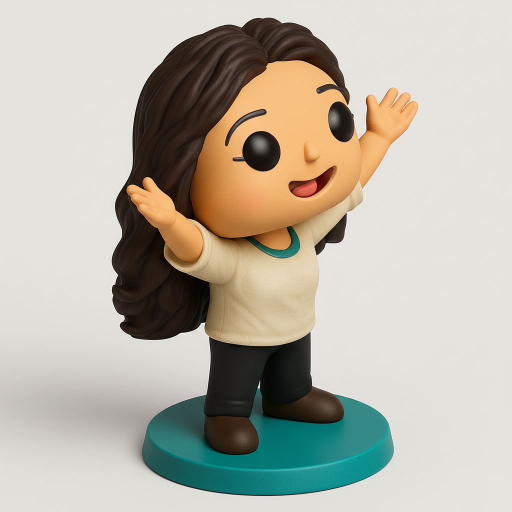 face anatomy 3d model-create 3d face model from photo_Cheerful Hug Figure - Bring Joy to Your Desk!