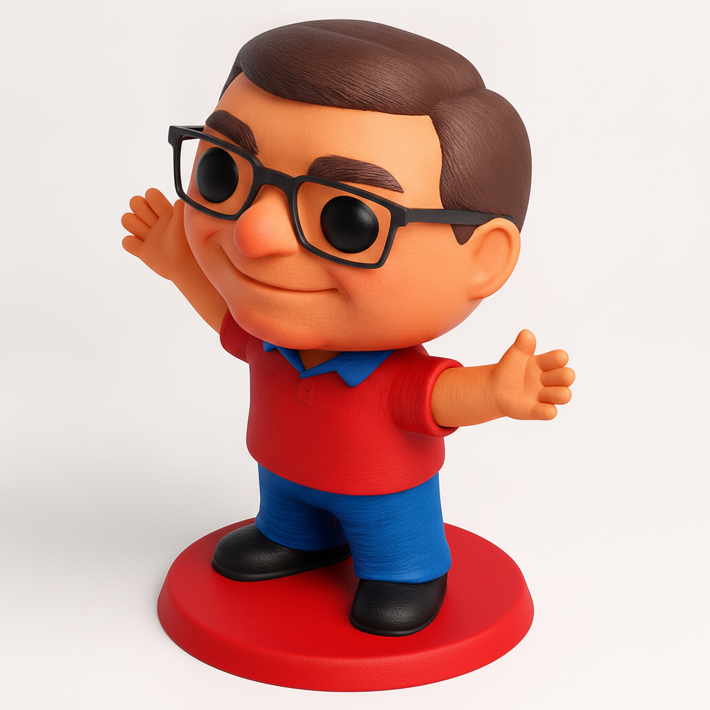 face to 3d model ai-3D portrait printing from photo_Friendly Welcome Figurine: Desk Pal & Conversation Starter