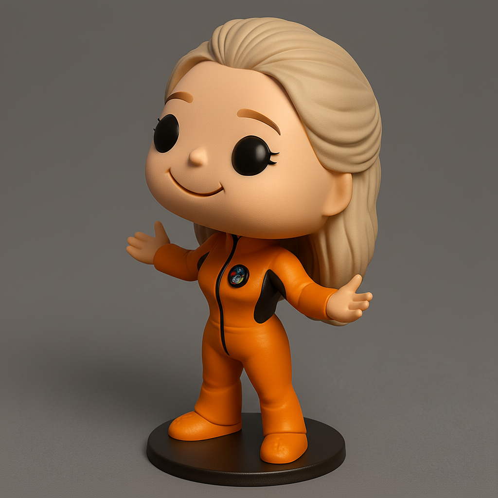 face anatomy 3d model-create 3d face model from photo_Space Explorer Funko Pop-Style Figurine