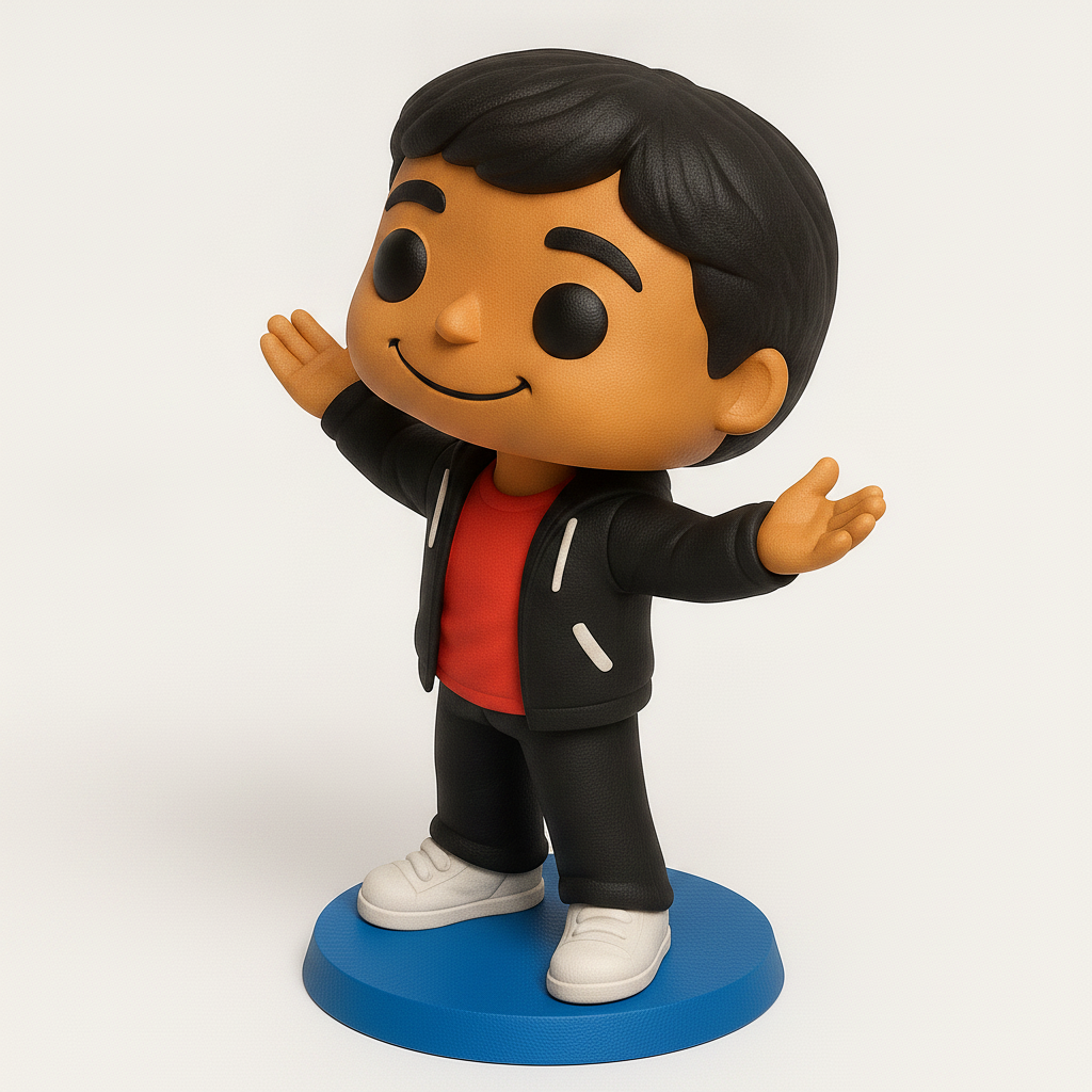face anatomy 3d model-create 3d face model from photo_Welcoming Gesture Figure: Your New Desk Buddy
