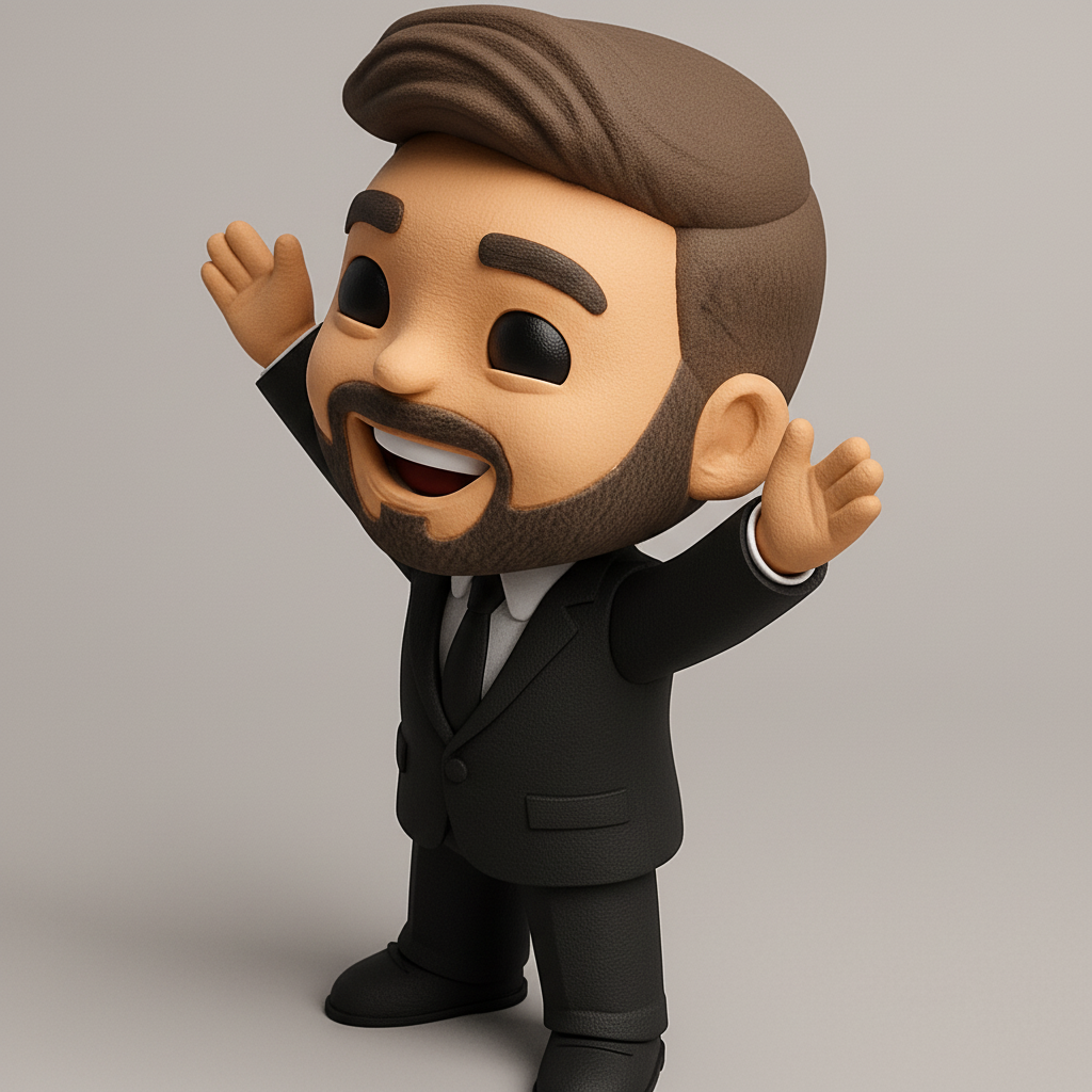 face anatomy 3d model-create 3d face model from photo_Happy Professional Figurine - Boost Your Desk Mood!