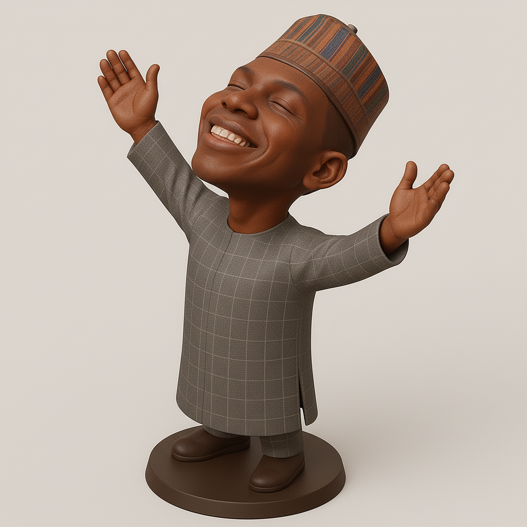 silhouette 3d printer maker-3d portrait printing_Joyful Celebration Figurine