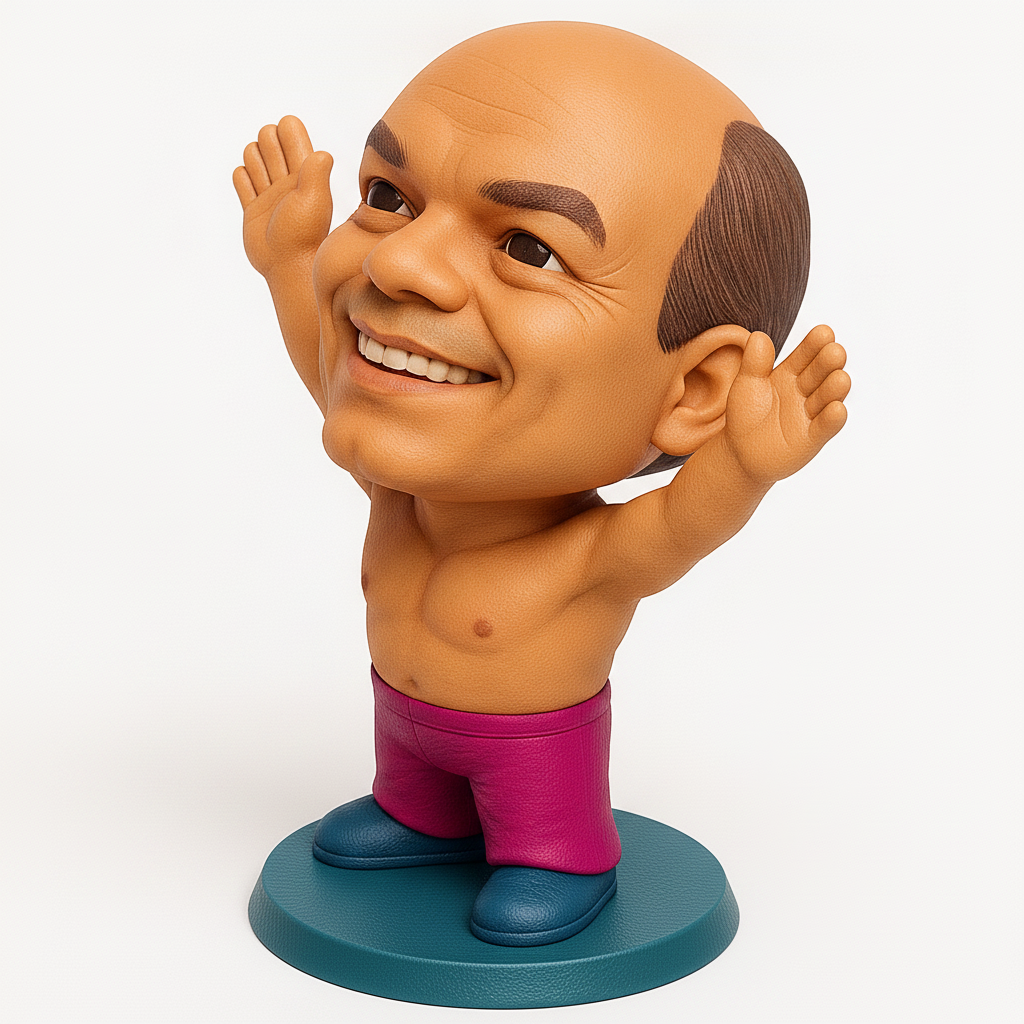 face anatomy 3d model-create 3d face model from photo_Happy Bobblehead Figurine: Instant Mood Booster!