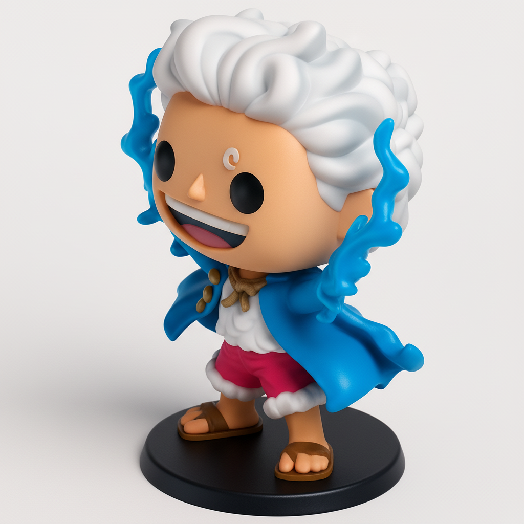 face anatomy 3d model-create 3d face model from photo_Gear 5 Luffy  -  Nika!