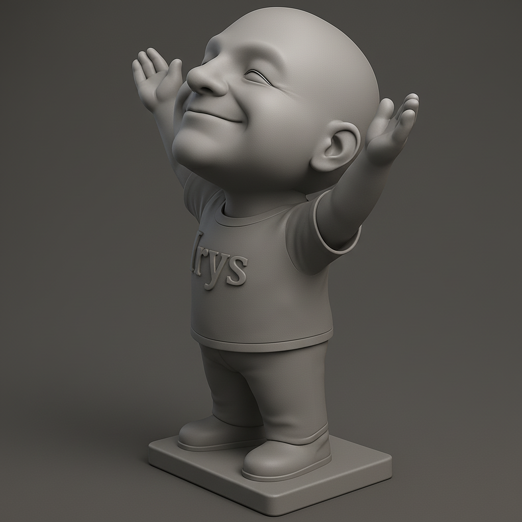 face anatomy 3d model-create 3d face model from photo_Irys Happy Hugs Figurine: Spread Joy & Optimism