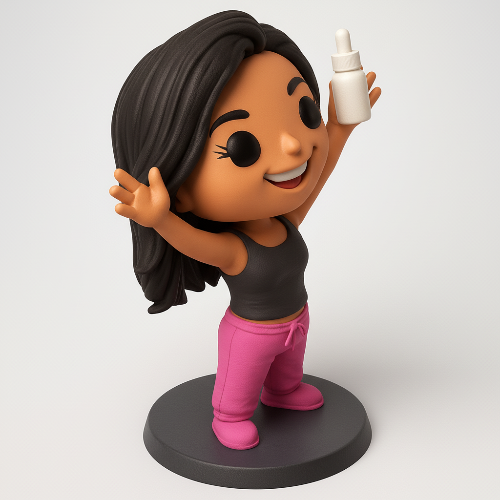 face to 3d model ai-3D portrait printing from photo_Radiant Wellness Buddy Figurine