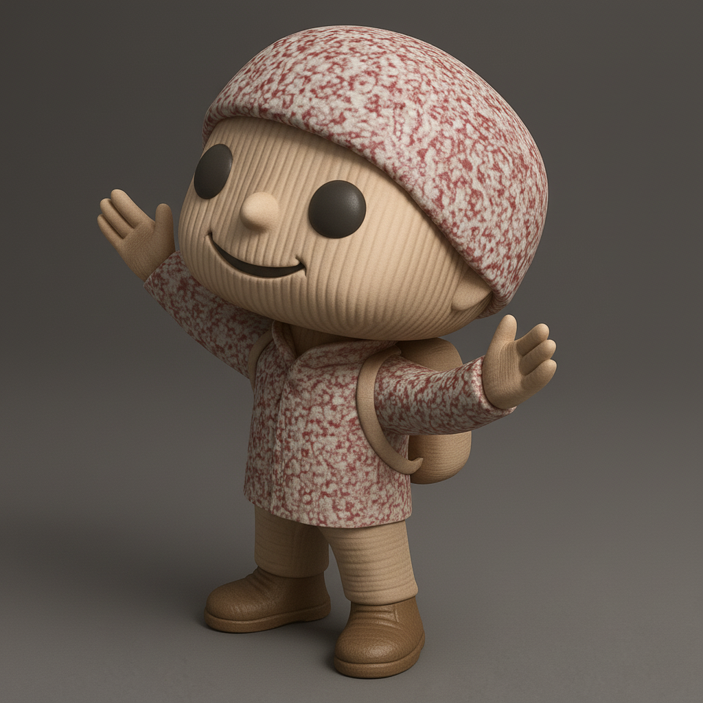 face anatomy 3d model-create 3d face model from photo_Charming Adventure Kid Figurine - Ready to Play!