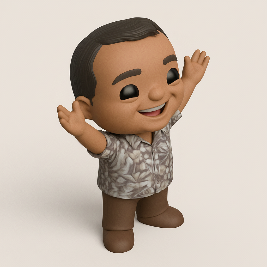 face to 3d model ai-3D portrait printing from photo_Welcome Hug Character: Spread Joy with this 3D Print!