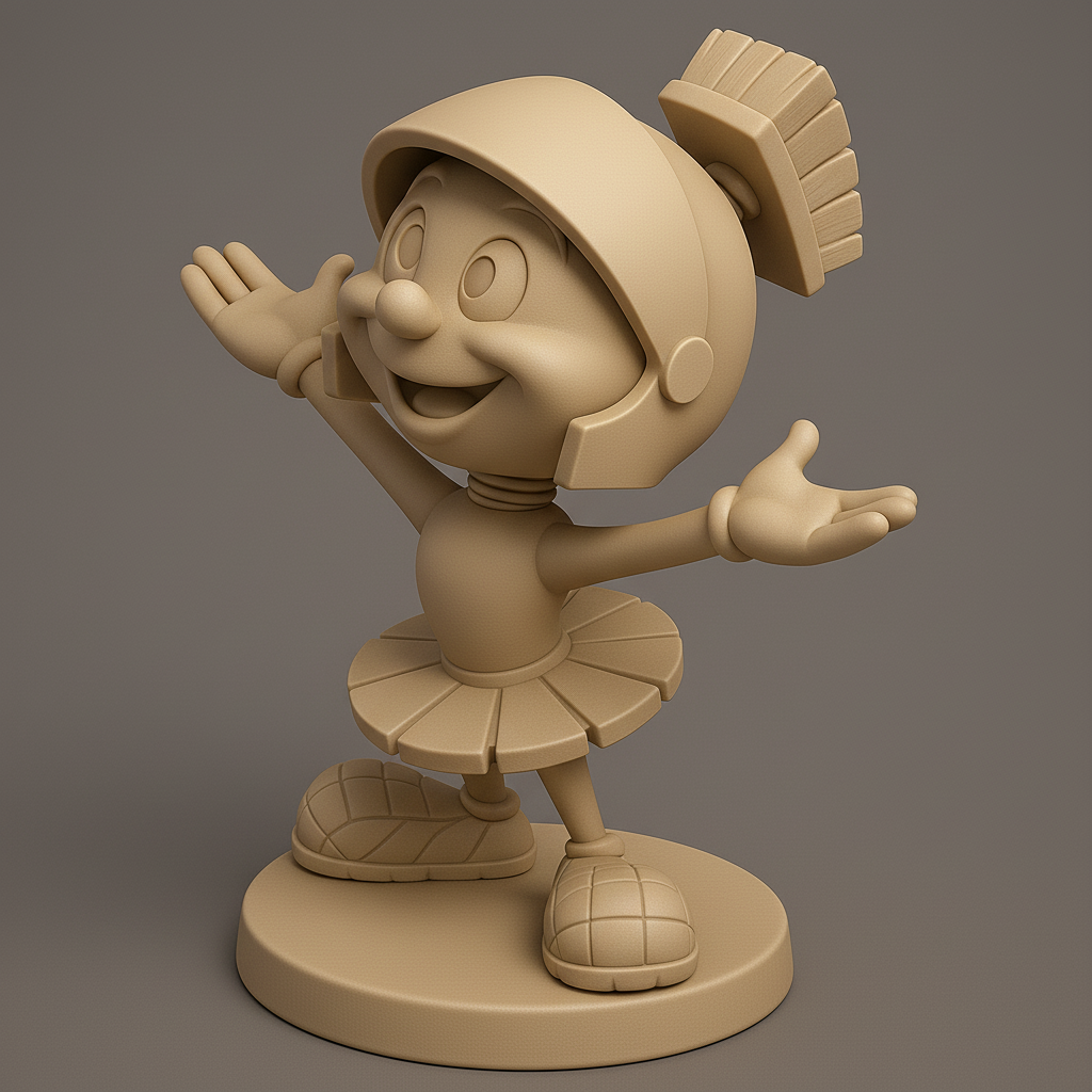 silhouette 3d printer maker-3d portrait printing_Cheerful Knight Figure for 3D Printing