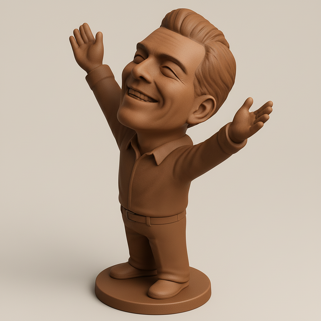 face anatomy 3d model-create 3d face model from photo_Pure Joy Figurine: Celebrate Success & Uplift Your Space