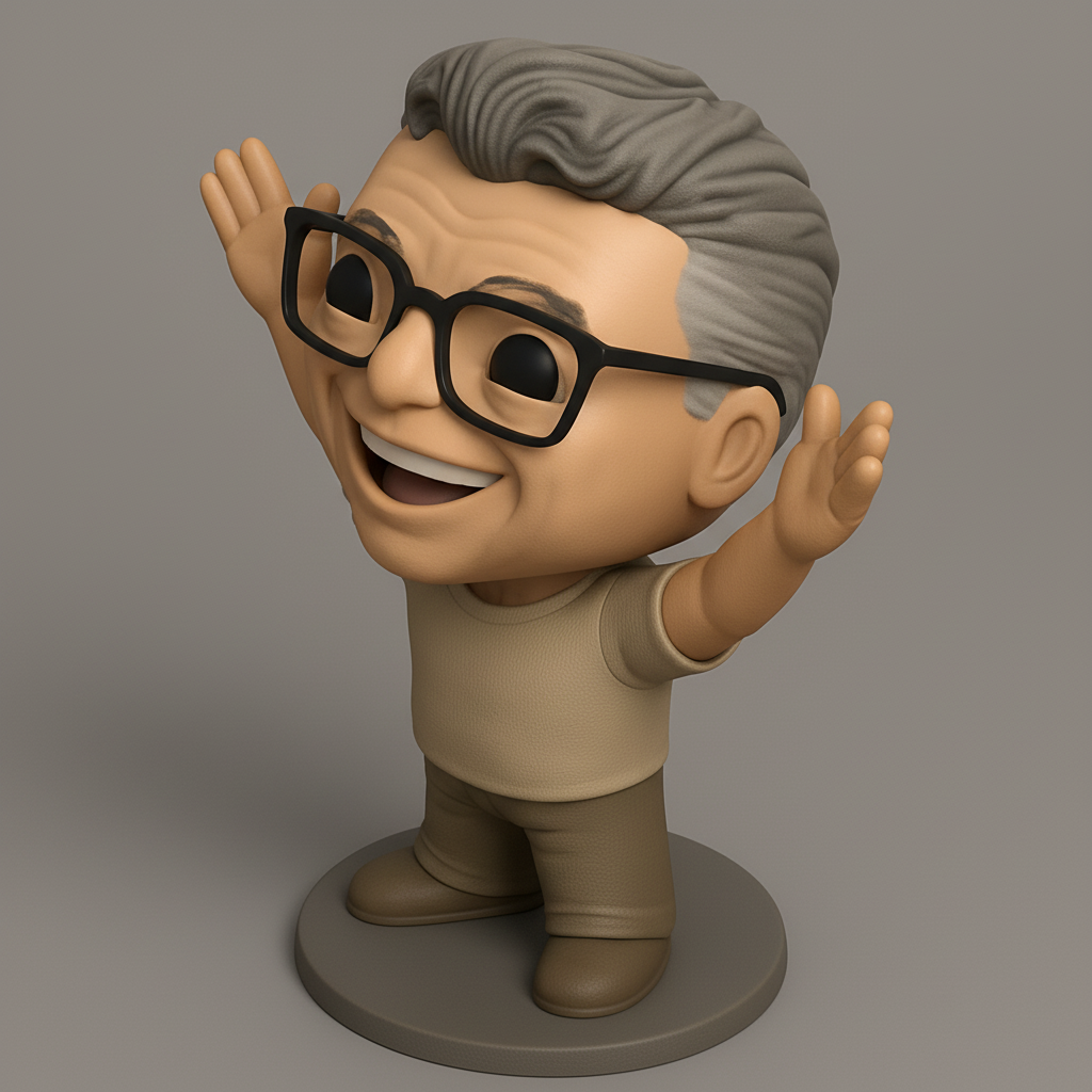 face anatomy 3d model-create 3d face model from photo_Enthusiastic "YAY!" Figure - Celebrate Every Win!