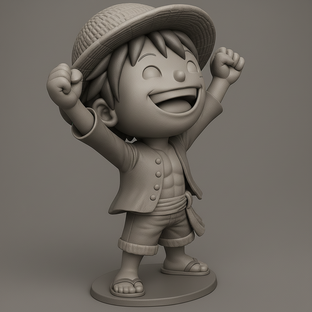 face anatomy 3d model-create 3d face model from photo_Joyful Pirate Hero 3D Model