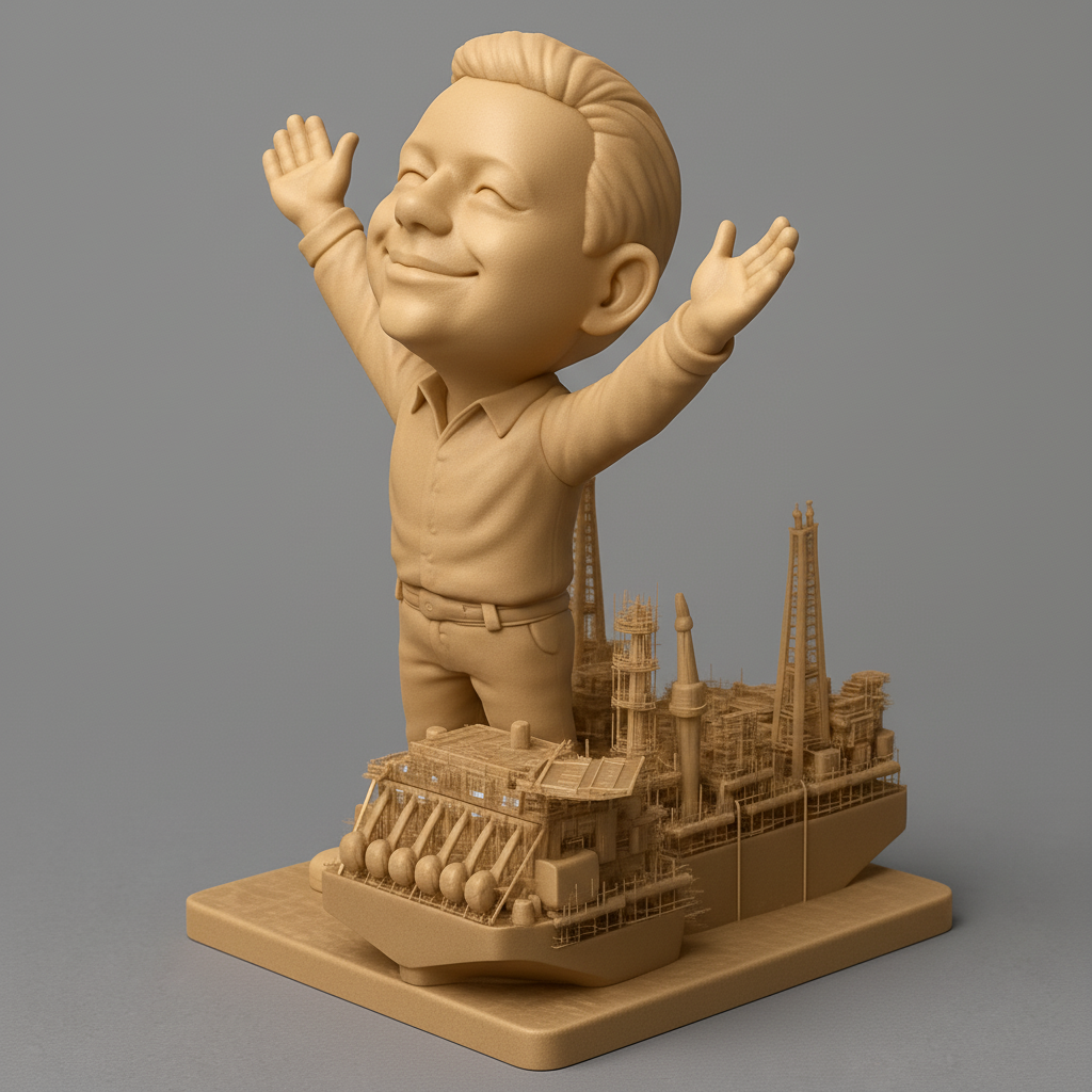 face anatomy 3d model-create 3d face model from photo_Jubilant Offshore Worker & Oil Rig Display Model