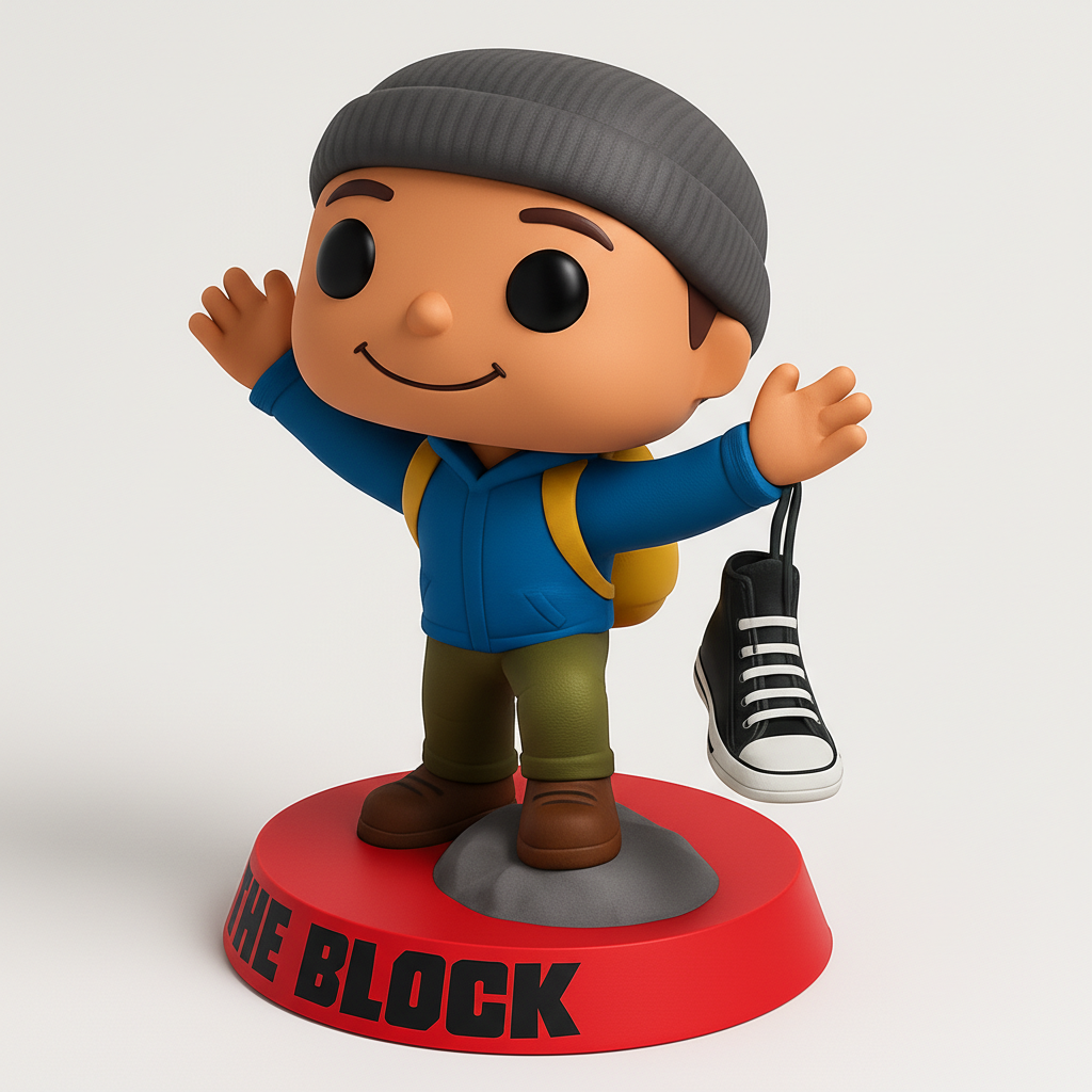 face to 3d model ai-3D portrait printing from photo_THE BLOCK Adventurer: Dynamic Funko Pop Style Figure