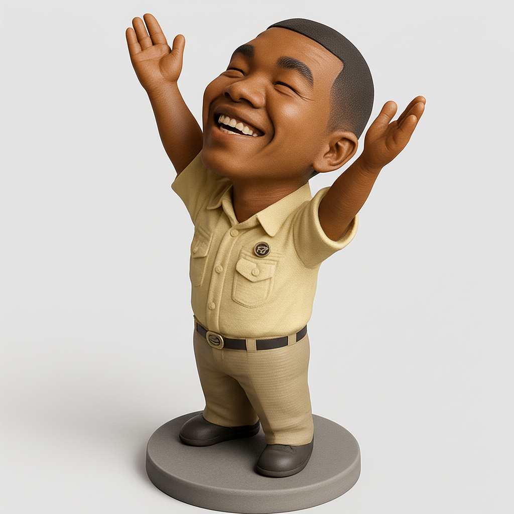 face anatomy 3d model-create 3d face model from photo_Smiling Champion Desk Buddy: Inspiring Happiness