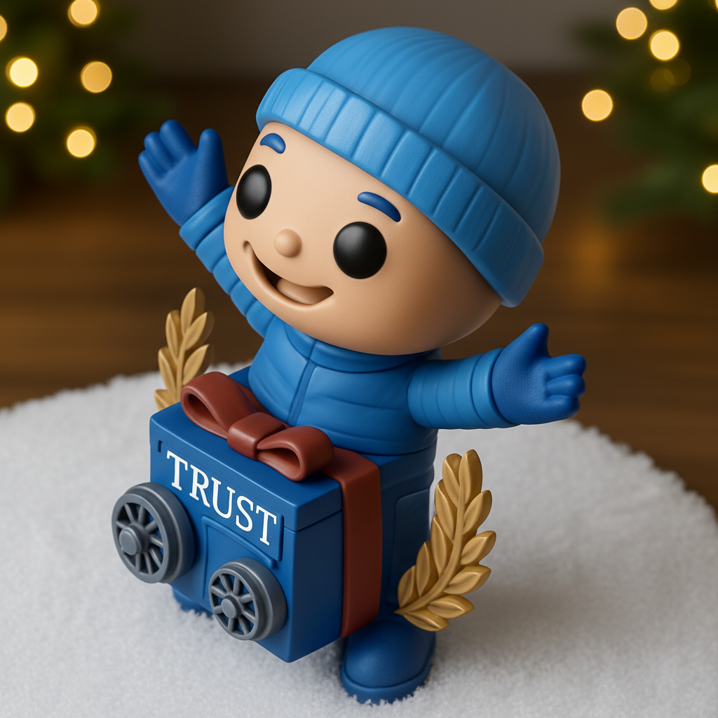 face anatomy 3d model-create 3d face model from photo_Cheerful Trust Gift Buddy - Holiday Winter Figurine