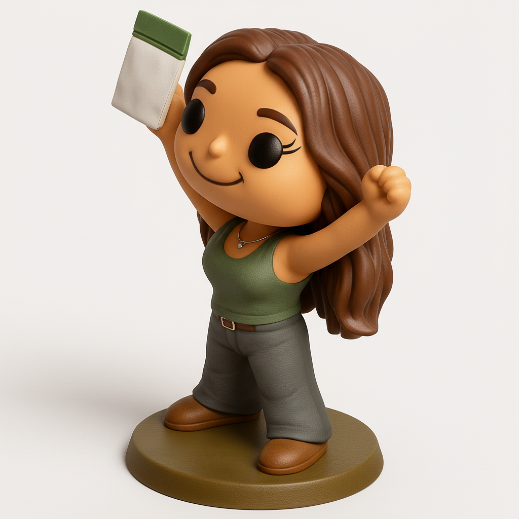 face to 3d model ai-3D portrait printing from photo_Empowered Creator Figurine - Celebrate Your Wins!