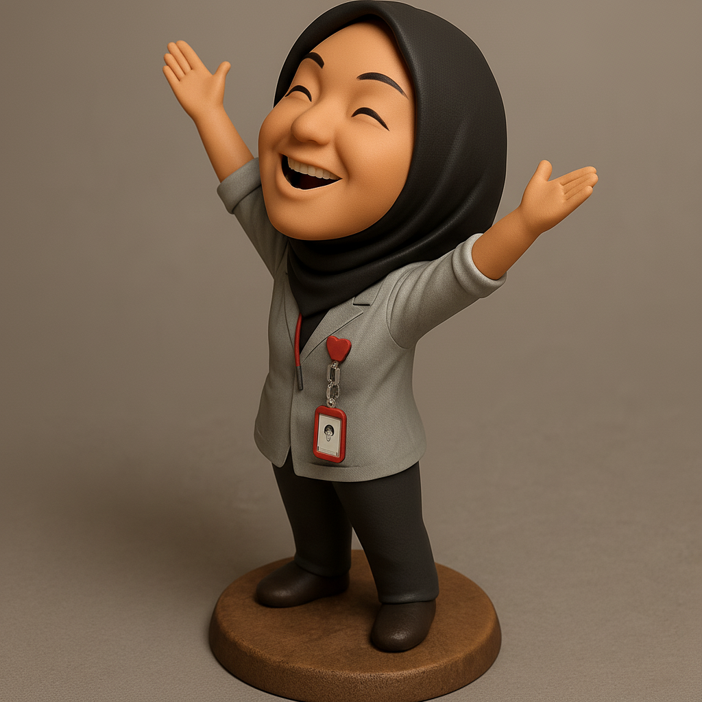 face anatomy 3d model-create 3d face model from photo_Celebrate Success: Joyful Professional Desk Buddy