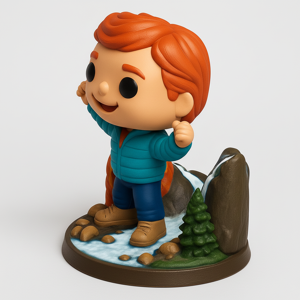 face anatomy 3d model-create 3d face model from photo_Triumphant Trailblazer Figure & Nature Diorama