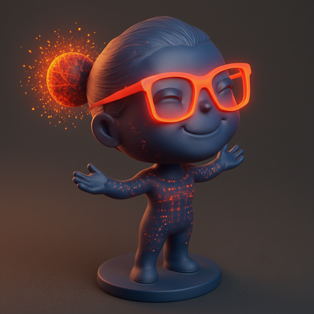 face anatomy 3d model-create 3d face model from photo_Creative Tech Spirit: Idea Sparker Figurine