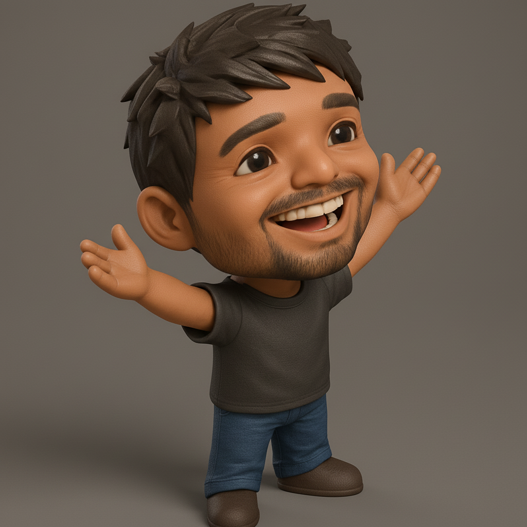 face anatomy 3d model-create 3d face model from photo_Happy Hugs Chibi Figurine - Bring Joy to Your Desk!