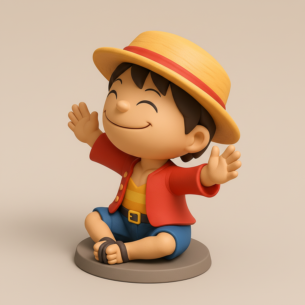 face anatomy 3d model-create 3d face model from photo_Cheerful Adventurer Miniature Model