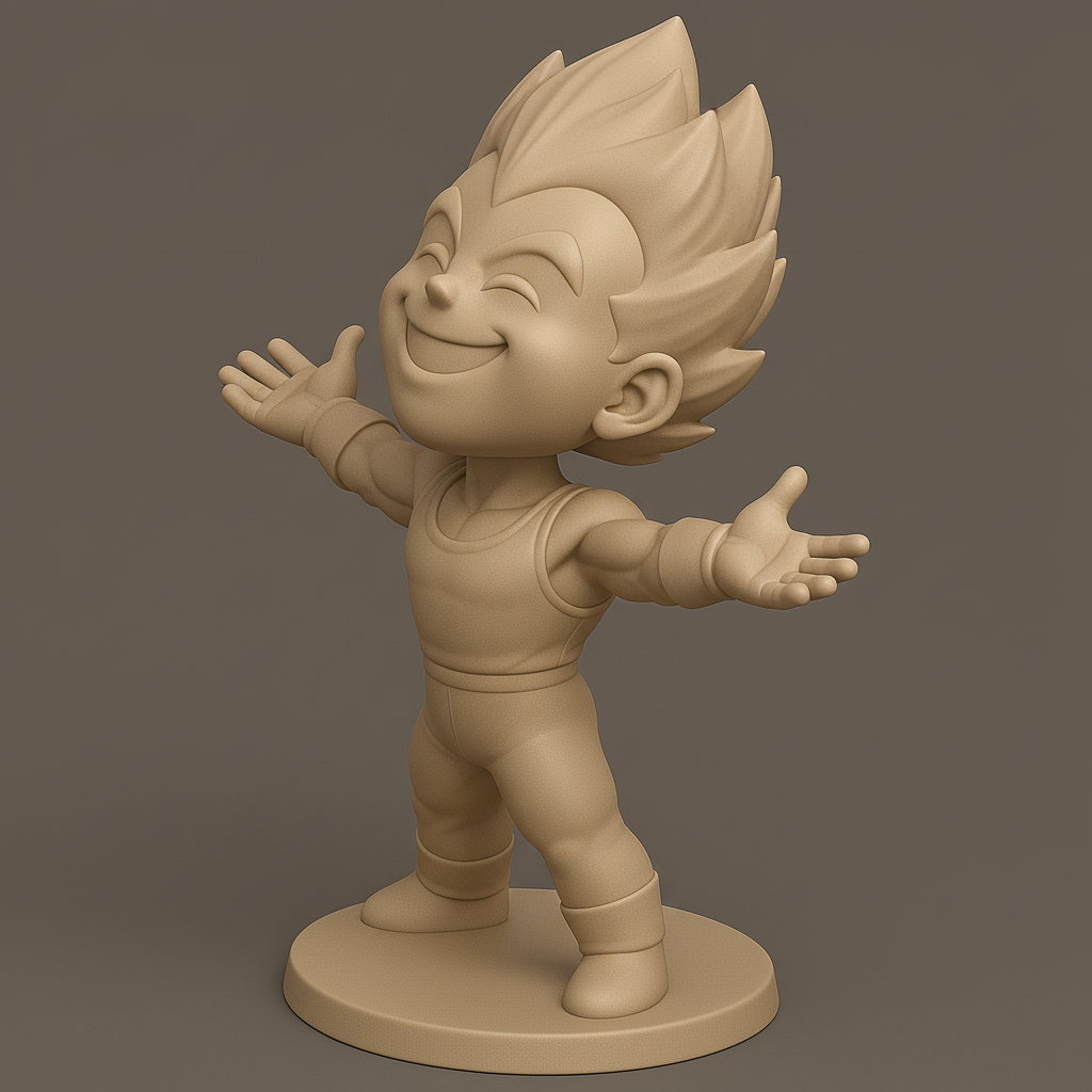 silhouette 3d printer maker-3d portrait printing_Dynamic Heroic Figure with Outstretched Arms