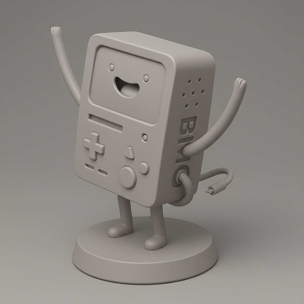 face anatomy 3d model-create 3d face model from photo_Cheerful Game Console Character Model