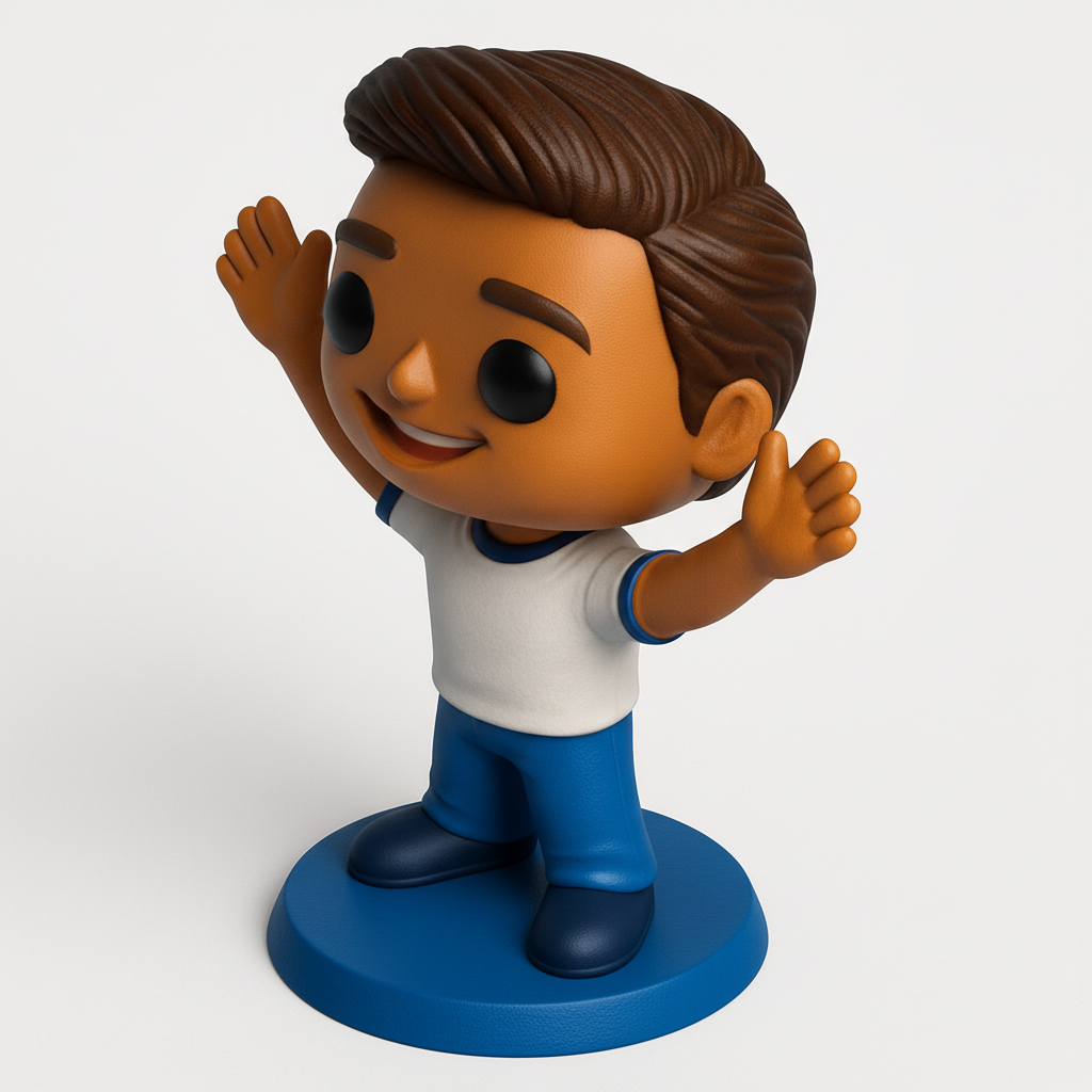 face anatomy 3d model-create 3d face model from photo_Smiling Boy Figurine: Print Your Own Happy Friend!