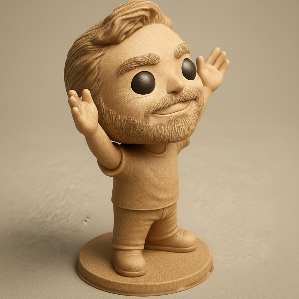 face anatomy 3d model-create 3d face model from photo_Positive Vibes Desk Companion - Easy 3D Print