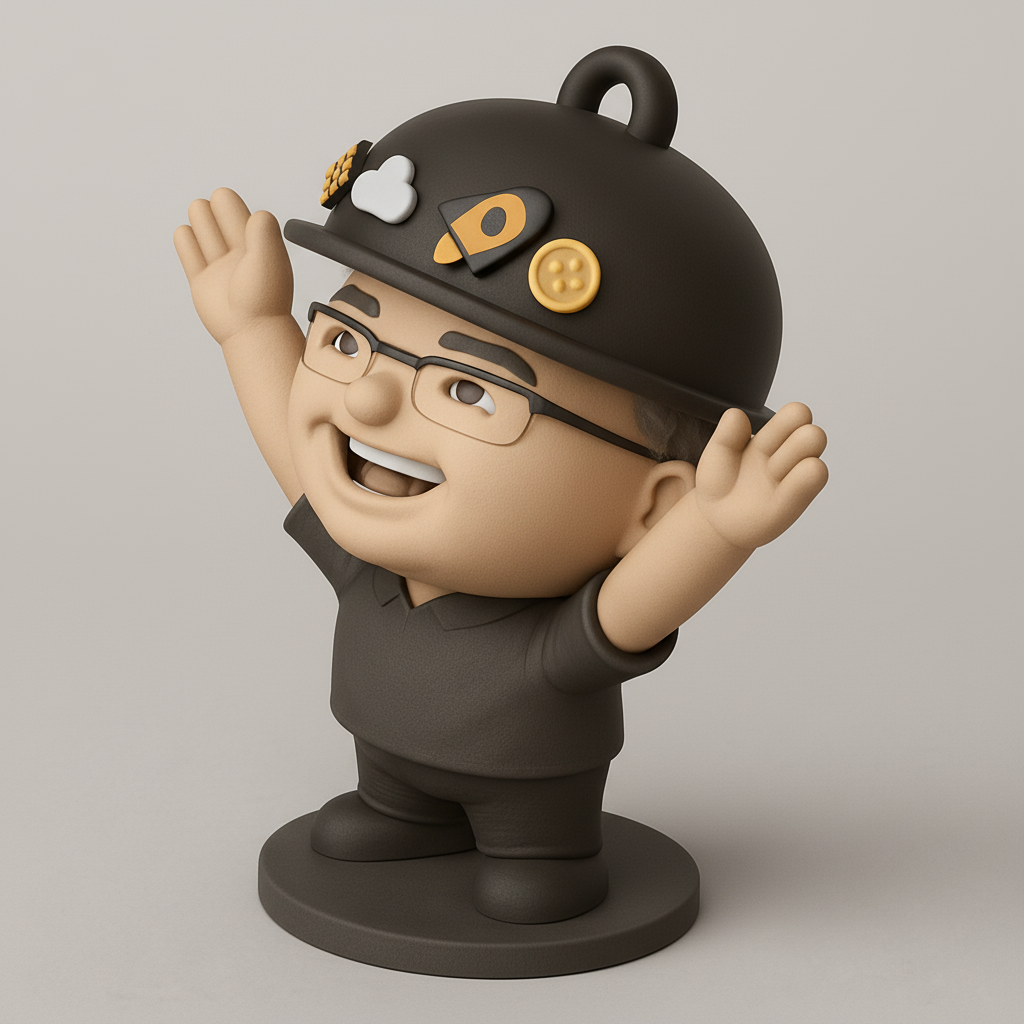 face anatomy 3d model-create 3d face model from photo_Cheerful Character with Fun Accessories