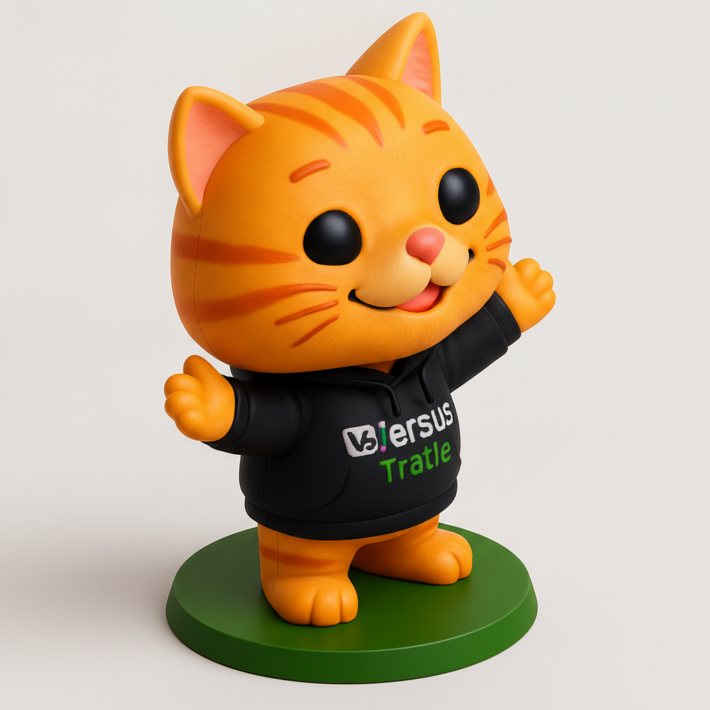 face to 3d model ai-3D portrait printing from photo_"Versus Trattle" Kitty Mascot - Print Your Own!