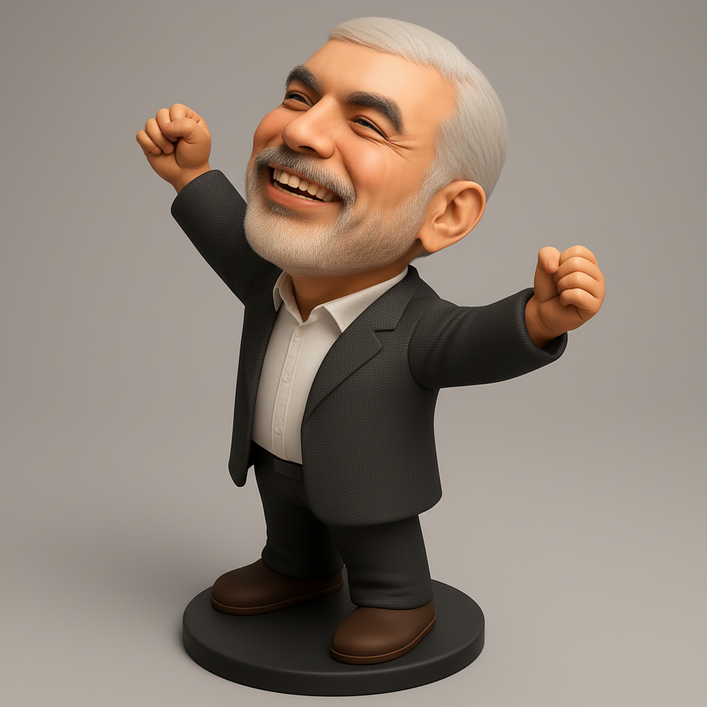 face anatomy 3d model-create 3d face model from photo_Celebrate Success: Triumphant Leader Figurine
