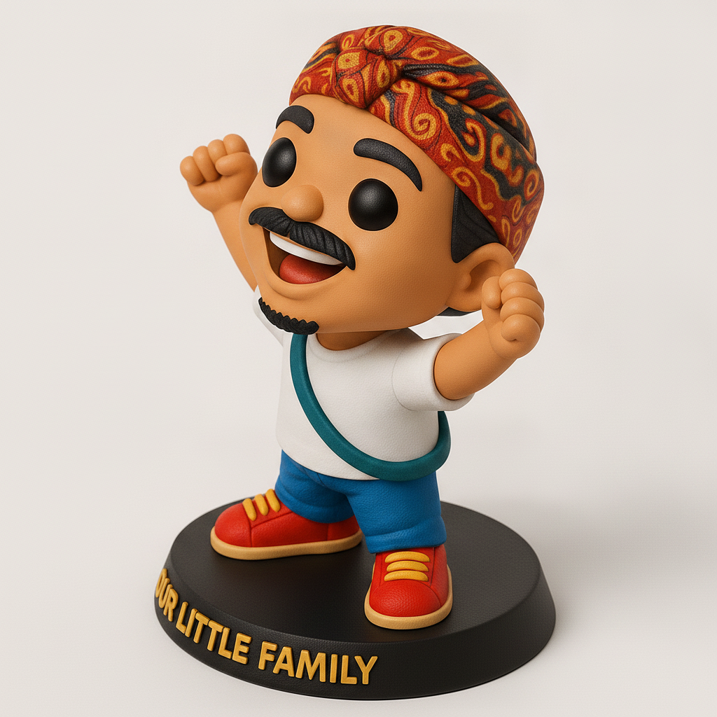 face anatomy 3d model-create 3d face model from photo_Balinese Inspired 'Our Little Family' Figurine