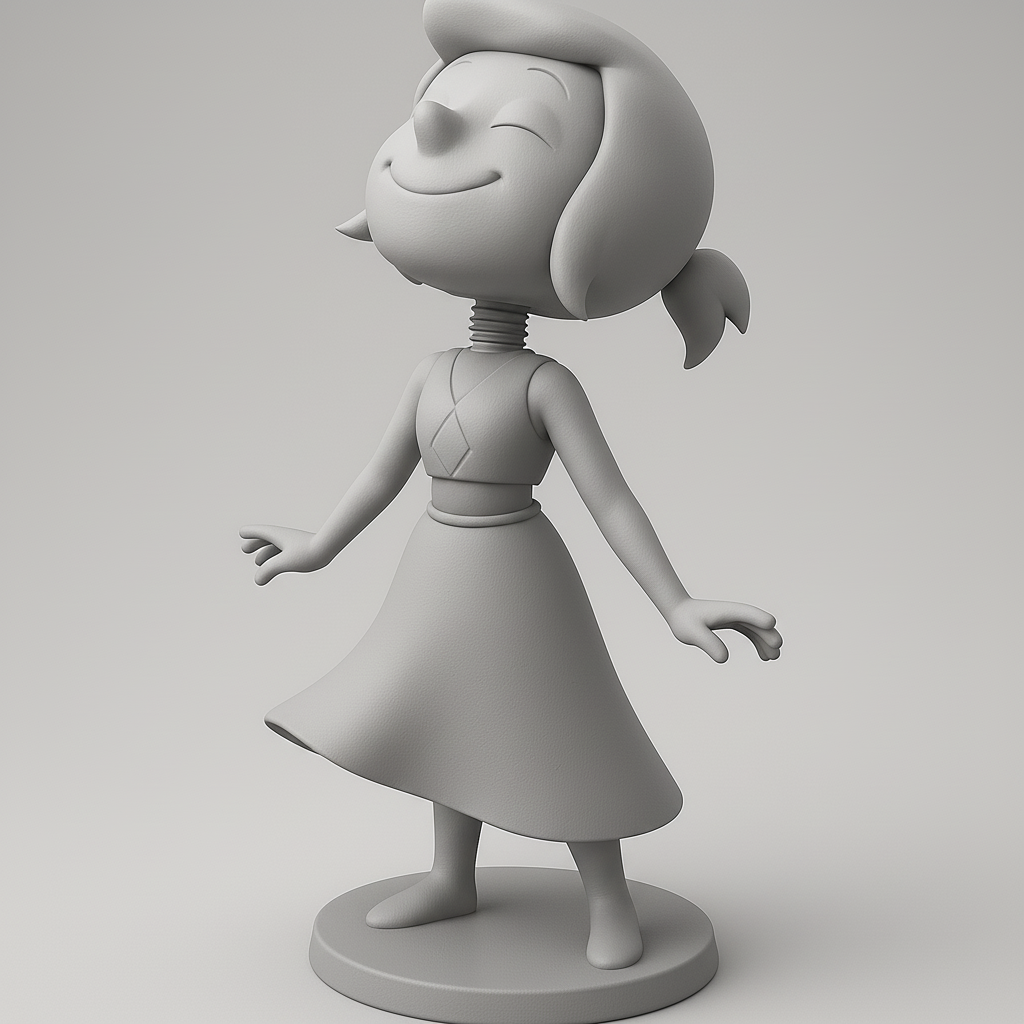 silhouette 3d printer maker-3d portrait printing_Charming Joyful Figure for Your Collection