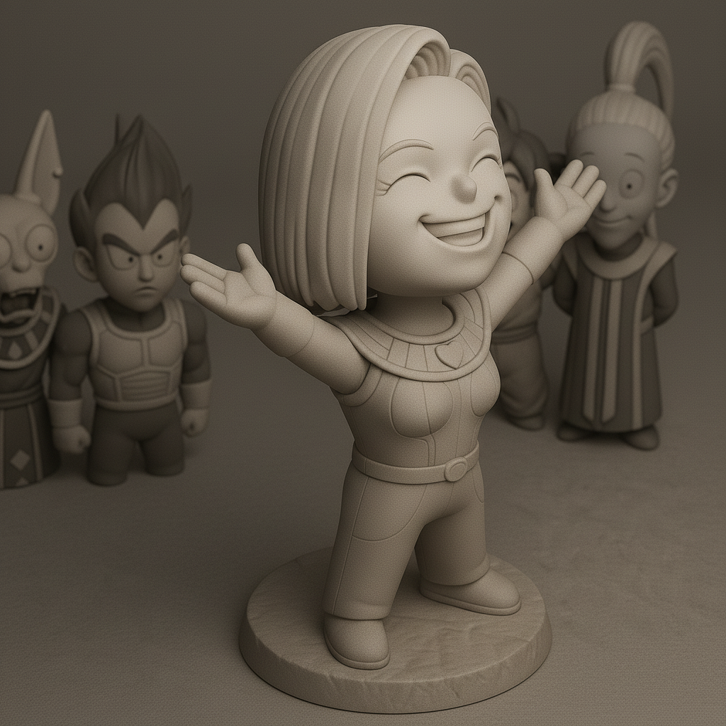 silhouette 3d printer maker-3d portrait printing_Heroic Character Figurines Set