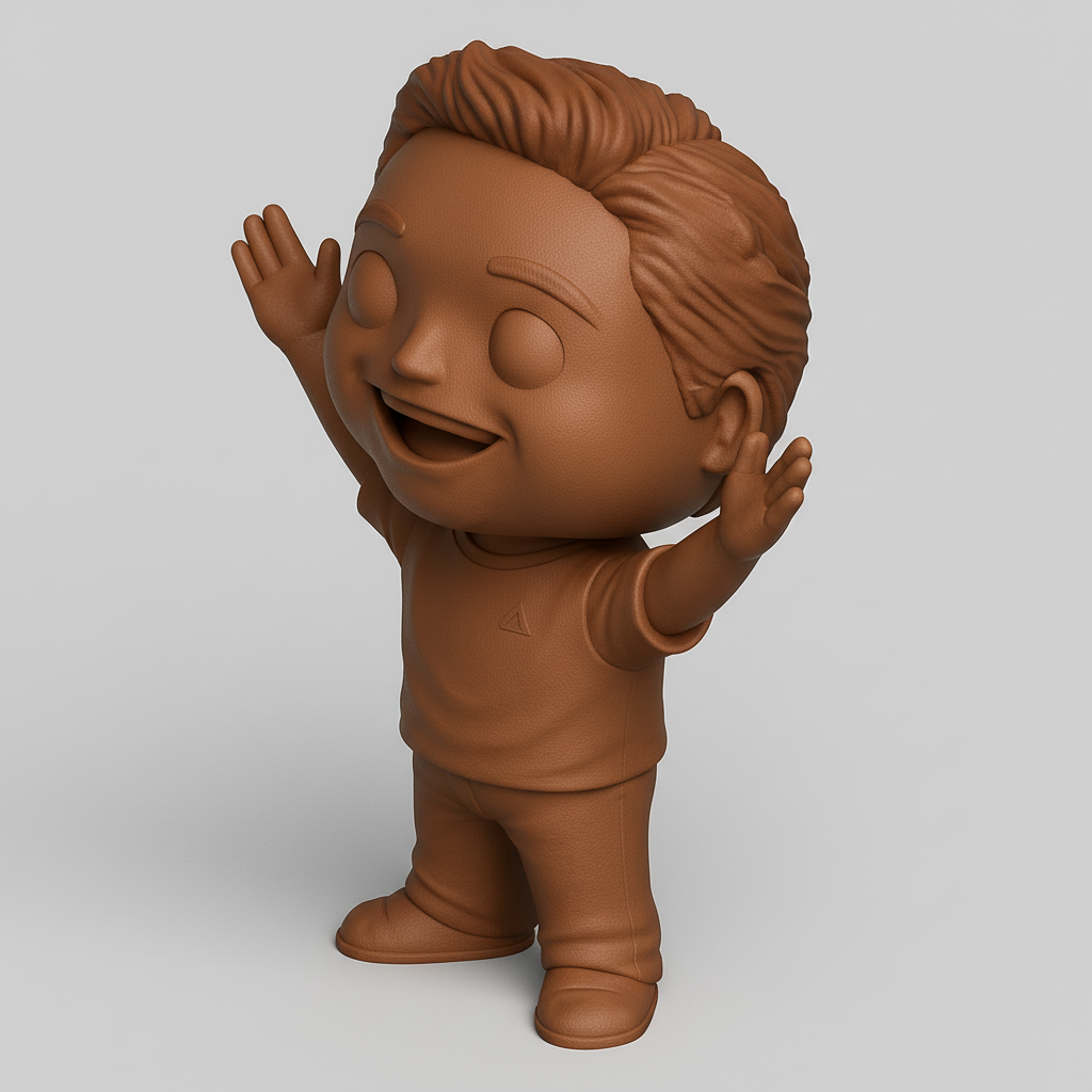 face to 3d model ai-3D portrait printing from photo_Joyful Little Hero: Print & Brighten Your Space