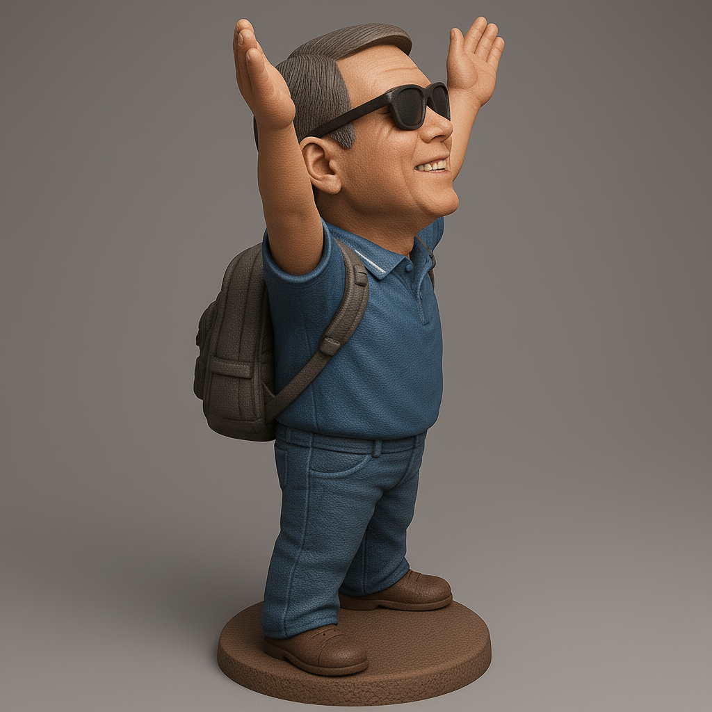 face anatomy 3d model-create 3d face model from photo_Joyful Explorer 3D Model